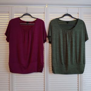 Two New Directions Short Sleeve Blosuses